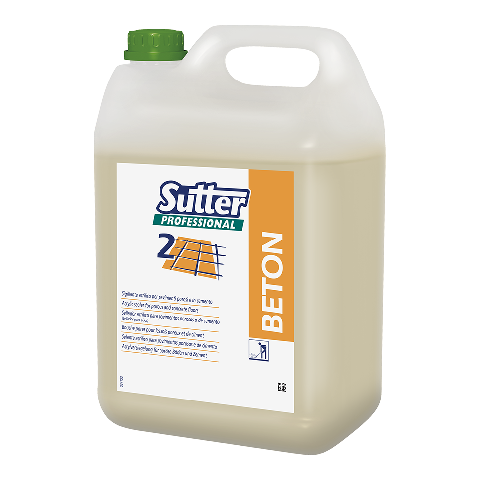 [382200] SUTTER. BETON. Sellador acrílico para pavimentos de cemento o porosos. 5 Litros