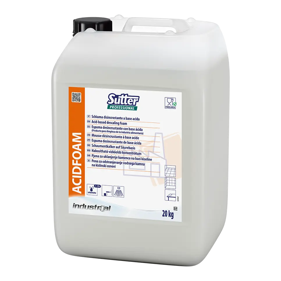 [0436000] SUTTER. ACIDFOAM Espuma desincrustante con base ácida. 20L