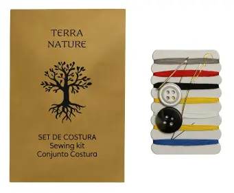 SET DE COSTURA TERRA NATURE KRAFT 100% RECICLADO. 1.000 Uds