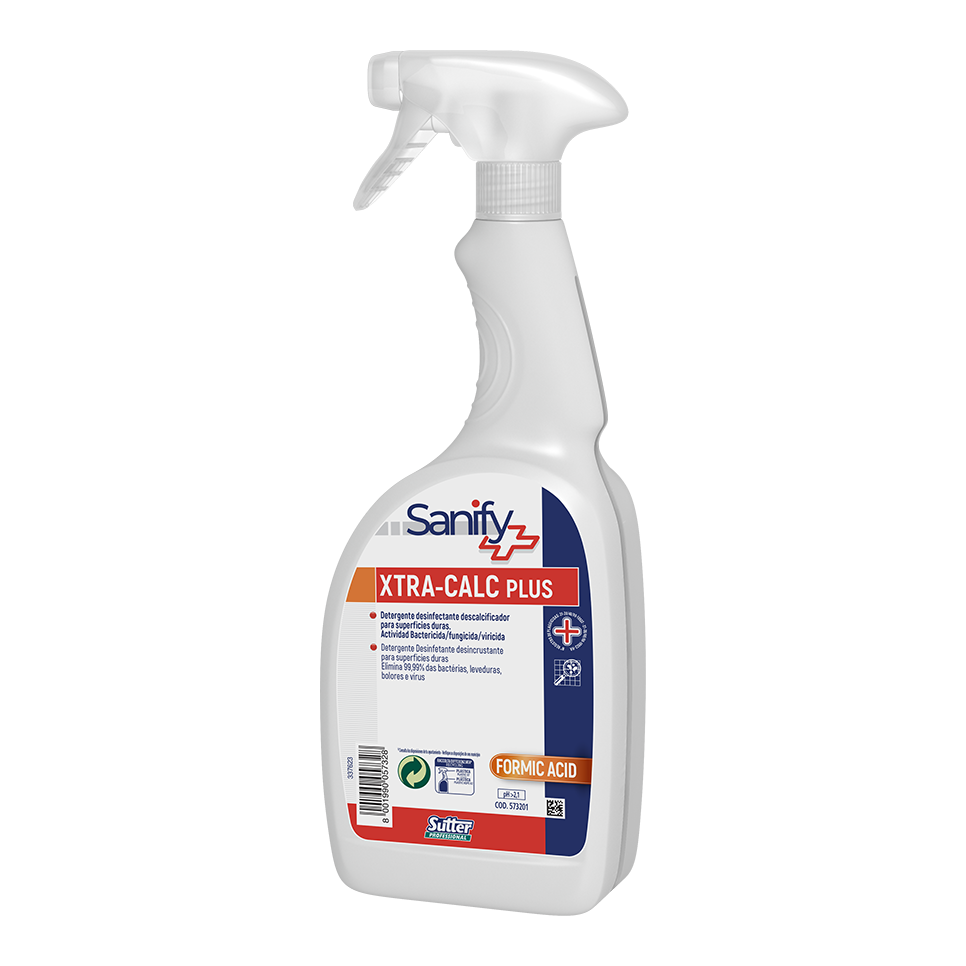 XTRA-CALC PLUS HA Detergente desincrustante desinfectante ácido. SUTTER (750ml)