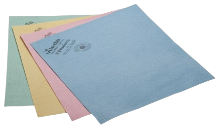 [143588x20] VILEDA. Bayetas PVAmicro 38x35cm. Con recubrimiento MIX de fibras (Azul, Rojo, Verde o Amarillo) (Caja de 20packs. 5uds., Verde)