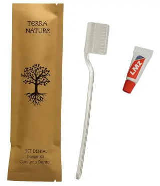 Set dental TERRA NATURE KRAFT 100% RECICLADO. 500 Uds