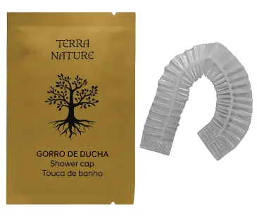 [GTNECO] Gorro ducha TERRA NATURE KRAFT 100% RECICLADO. 1.000 Uds