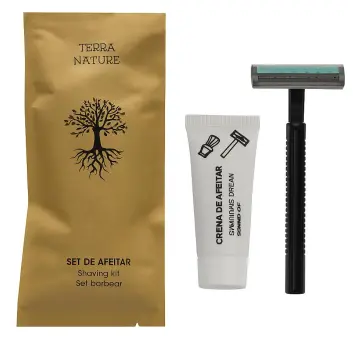 [SATNECO] Set afeitar TERRA NATURE KRAFT 100% RECICLADO. 500 Uds