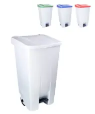 Contenedor 60 Litros PRACTIK. Con ruedas y Pedal.  (Unidad, Verde)