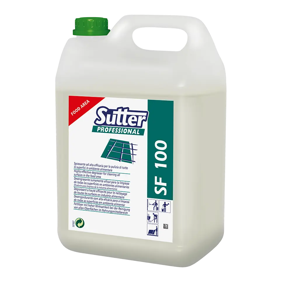 SUTTER. S.F. 110. Detergente desengrasante sin álcalis ni disolventes. 5L