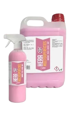 [02206] HERA Limpiador general para skay, pieles, aceros, madera, formica, etc... Abrillanta y nutre todos los materiales. 750 ml (Unidad)