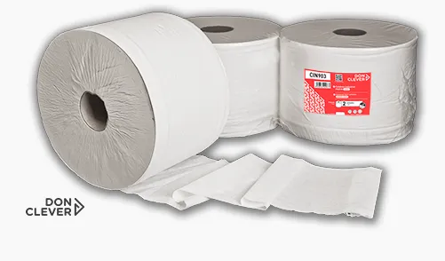 [CIN903] Bobina Celulosa industrial 100% virgen 4Kg con precorte. Pack de 2 Unidades