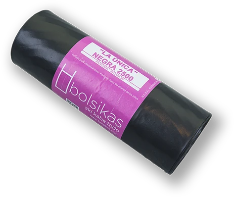Bolsa basura industrial "la única" 90x110 negra [CAJA 20 uds. Rollos 5uds.]